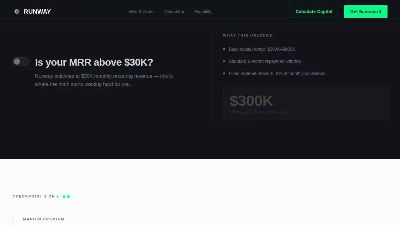 High-Velocity Financing Platform Landing Page Template