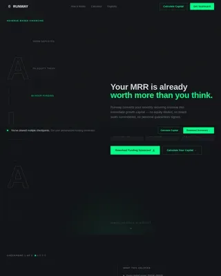 High-Velocity Financing Platform Landing Page Template