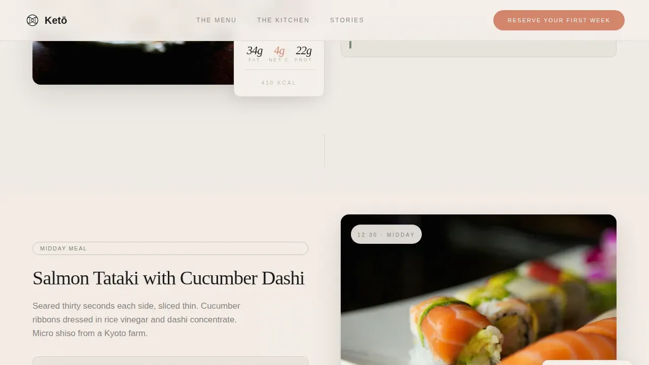 Pro Nutrition Meal Plan Landing Page Template