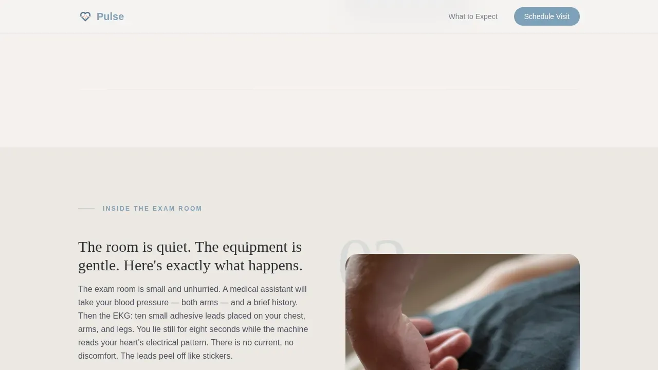 Heart Health Onboarding Landing Page Template