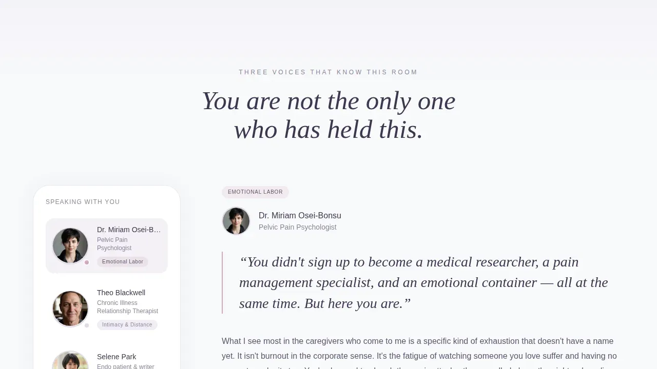 Endometriosis Care Blog Website Template