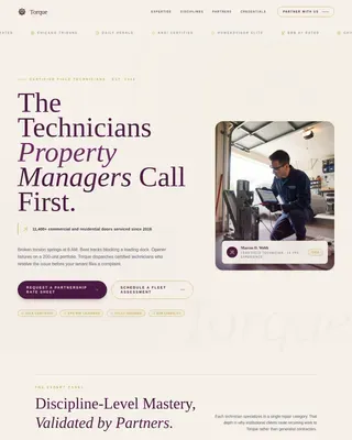 Certified Garage Door Specialist Landing Page Template