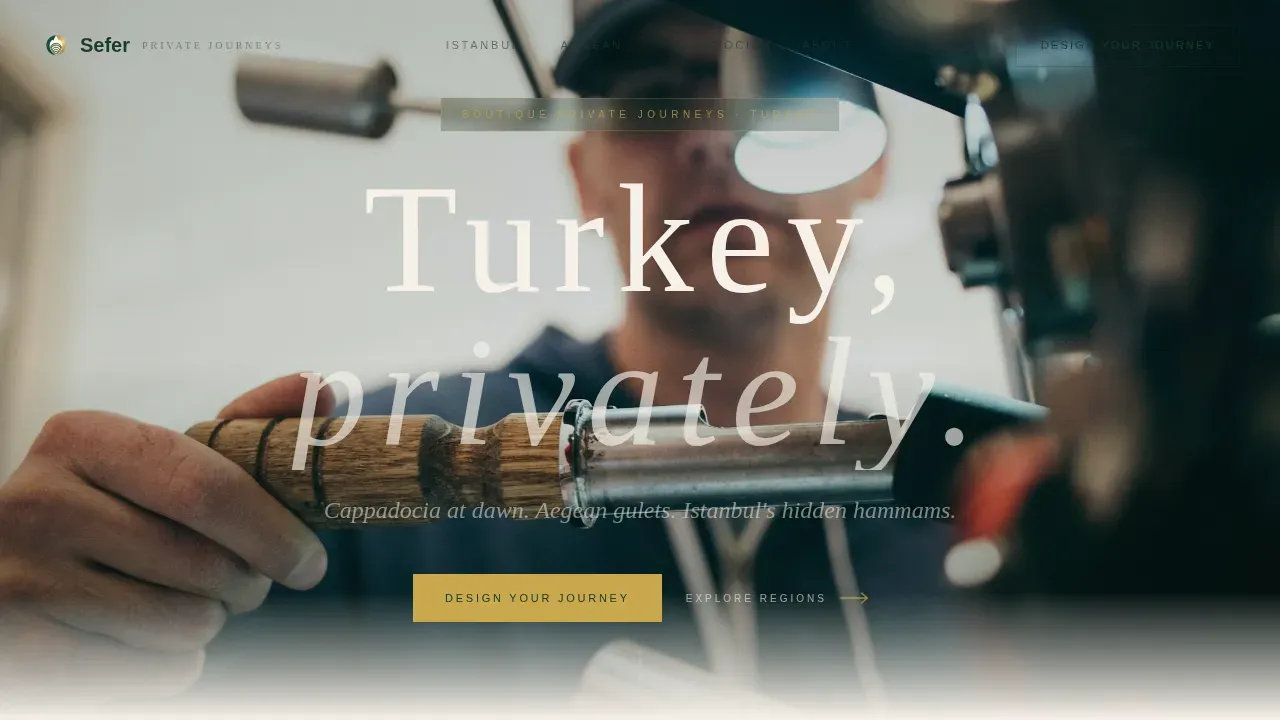 Bespoke Turkey Travel Landing Page Template