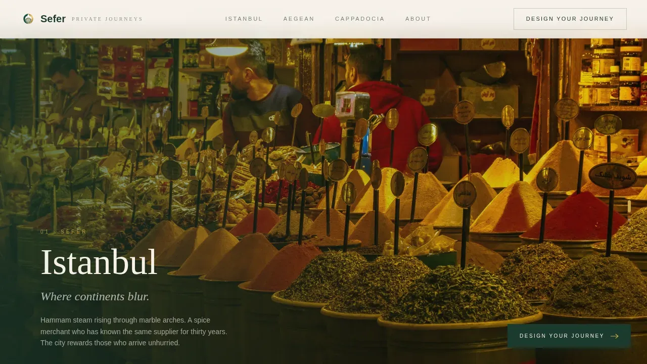 Bespoke Turkey Travel Landing Page Template