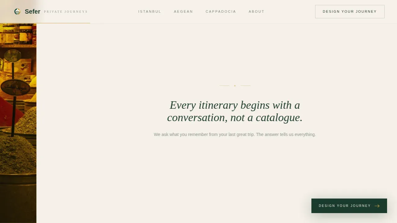 Bespoke Turkey Travel Landing Page Template