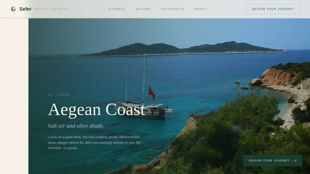Bespoke Turkey Travel Landing Page Template