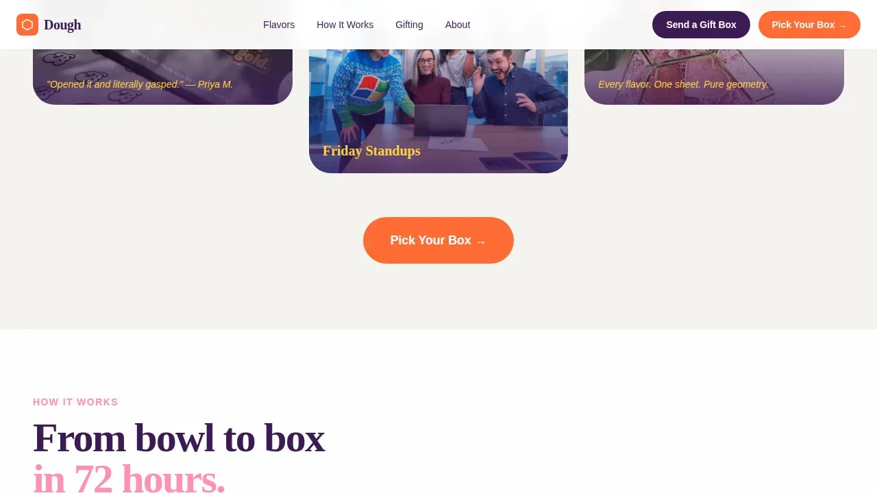 Subscription Box Professional Website Template