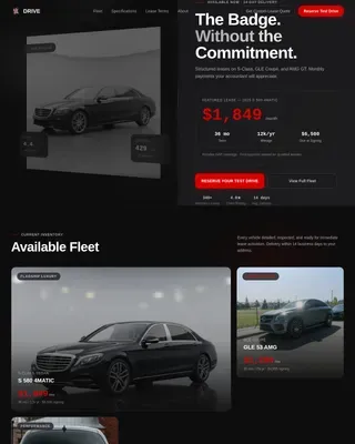 Car Dealership Specialist Booking Website Template