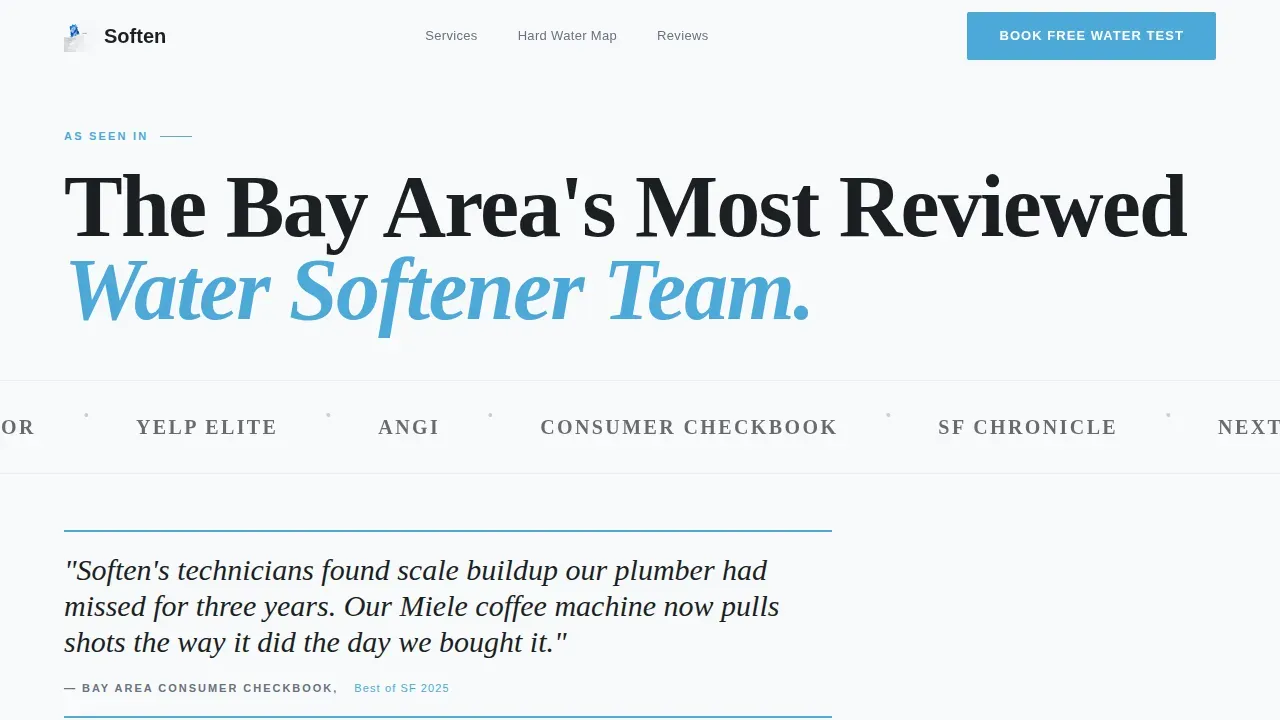 Award-Winning Water Treatment | Free Website Template | Rocket
