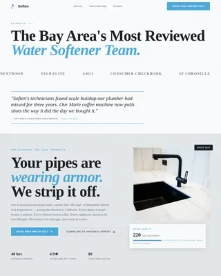 Award-Winning Water Treatment | Free Website Template | Rocket