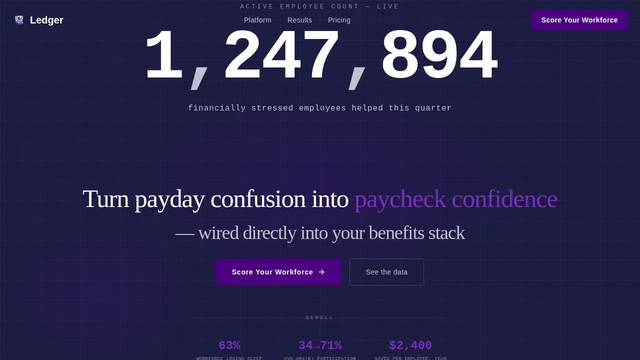 Comprehensive Employee Benefits Landing Page Template
