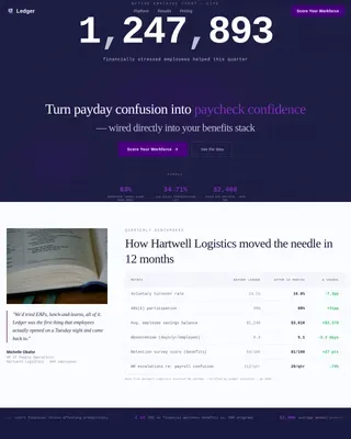 Comprehensive Employee Benefits Landing Page Template
