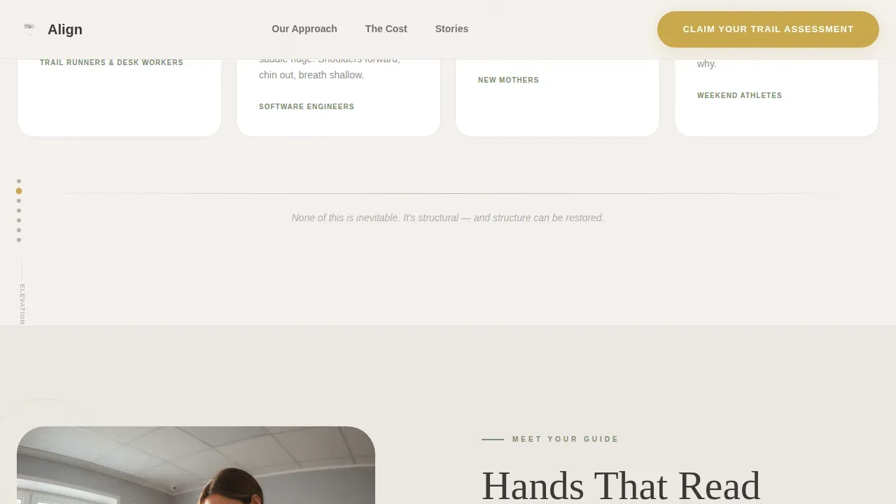Wellness Chiropractic Practice Landing Page Template