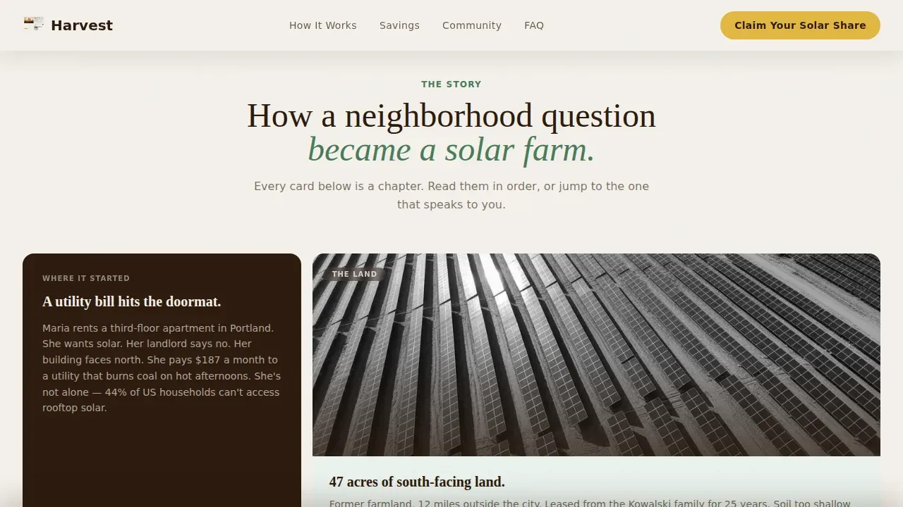Solar & Wind Energy Cost Calculator Website Template