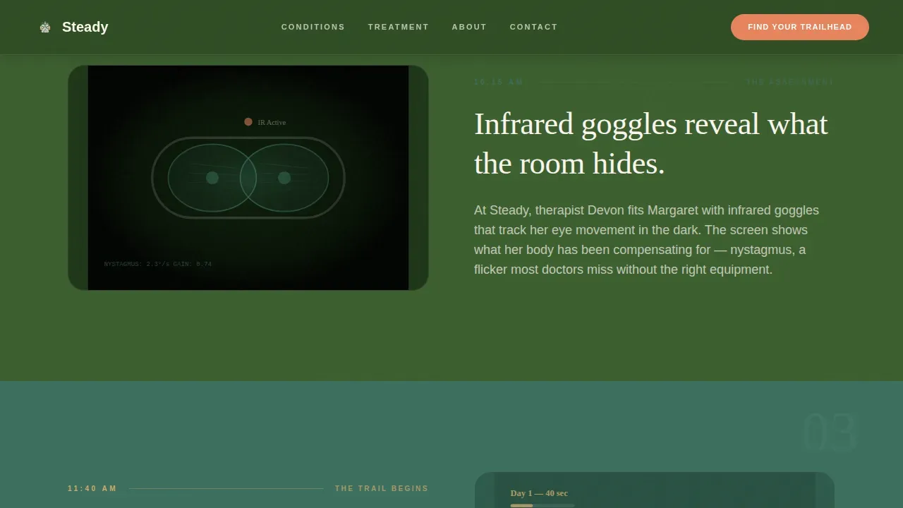 Therapeutic Vestibular Rehabilitation Landing Page Template