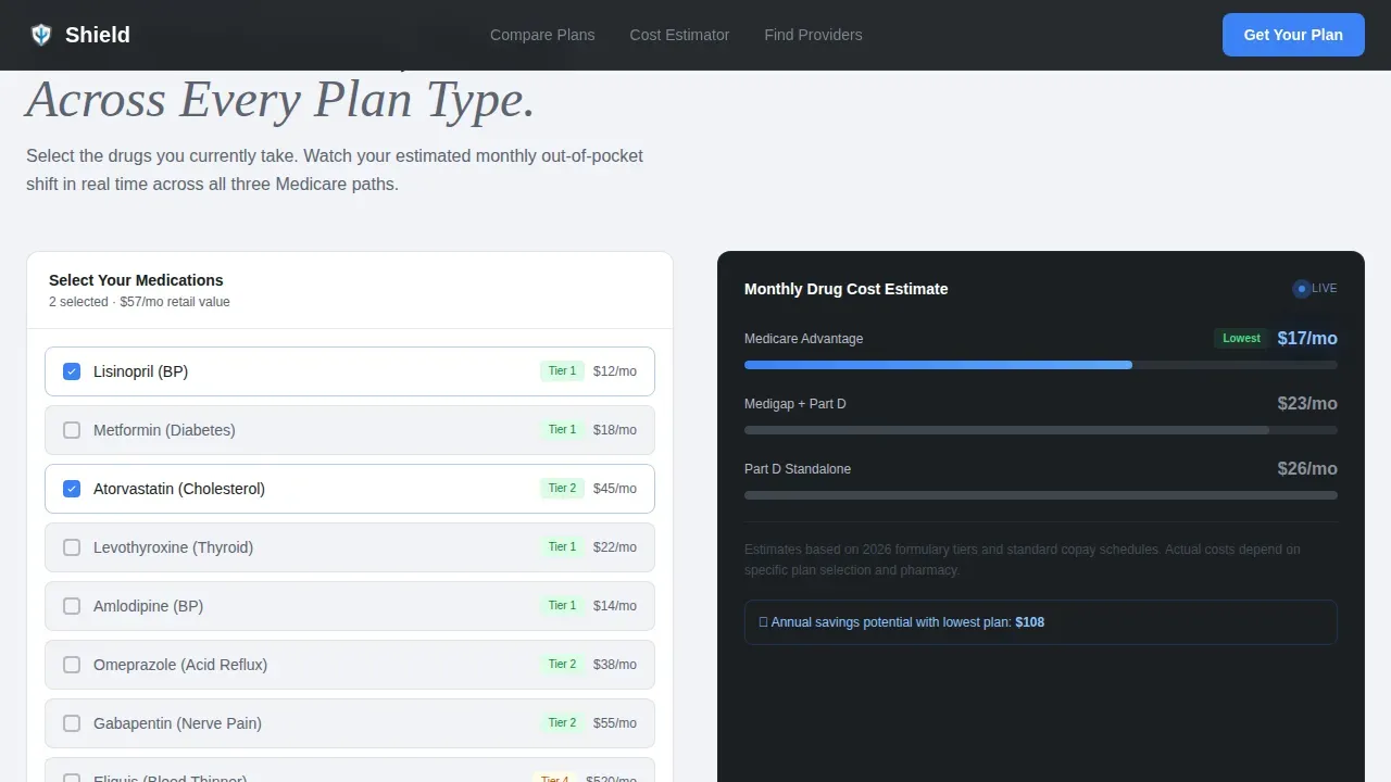 Retiree Insurance Comparison Website Template
