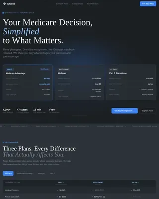 Retiree Insurance Comparison Website Template