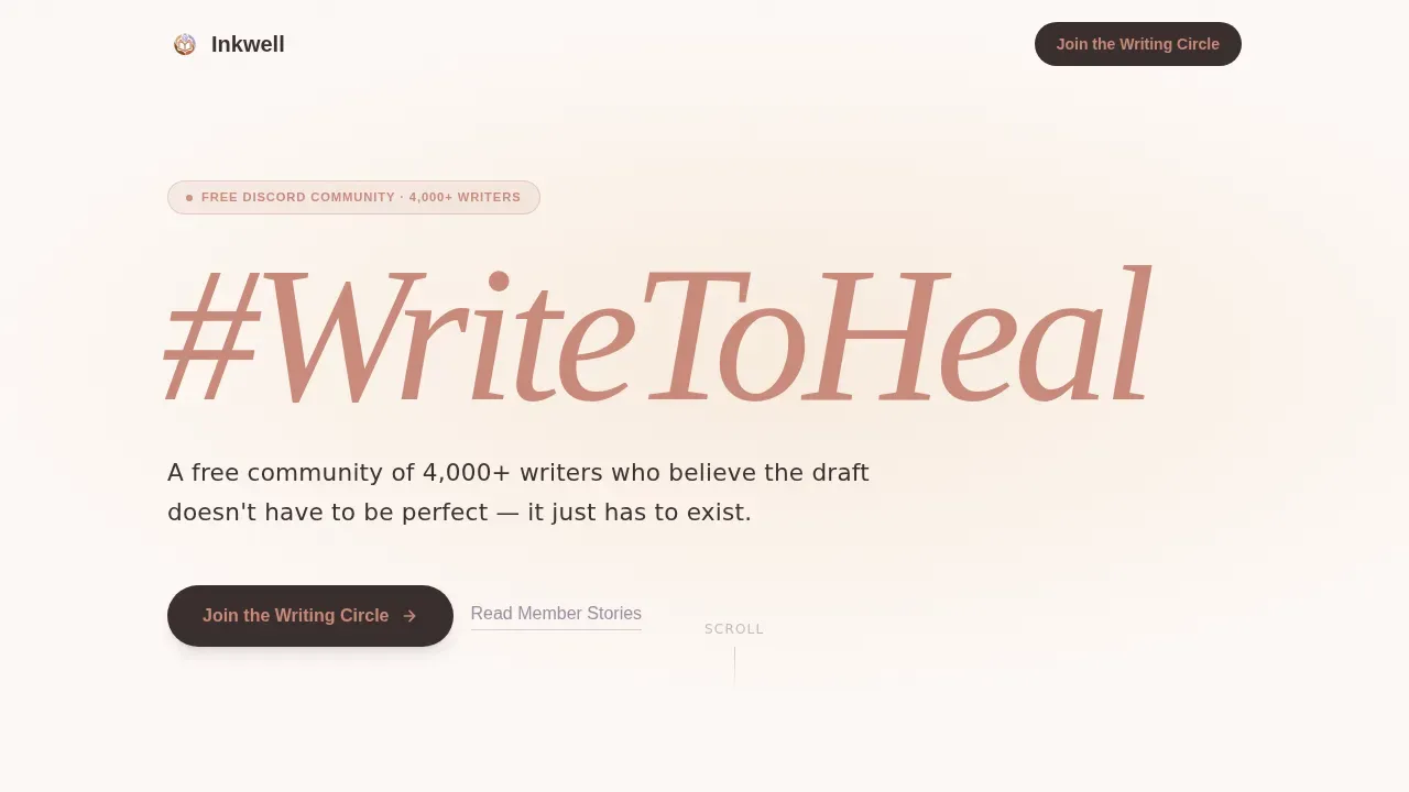 Writers & Authors Community Professional Website Template