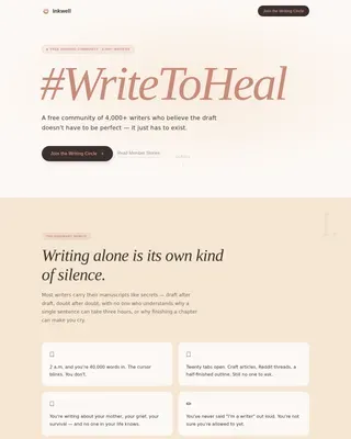 Writers & Authors Community Professional Website Template