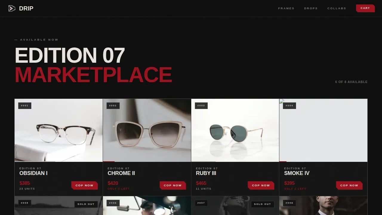 Streetwear Fashion Portfolio & Case Study Website Template