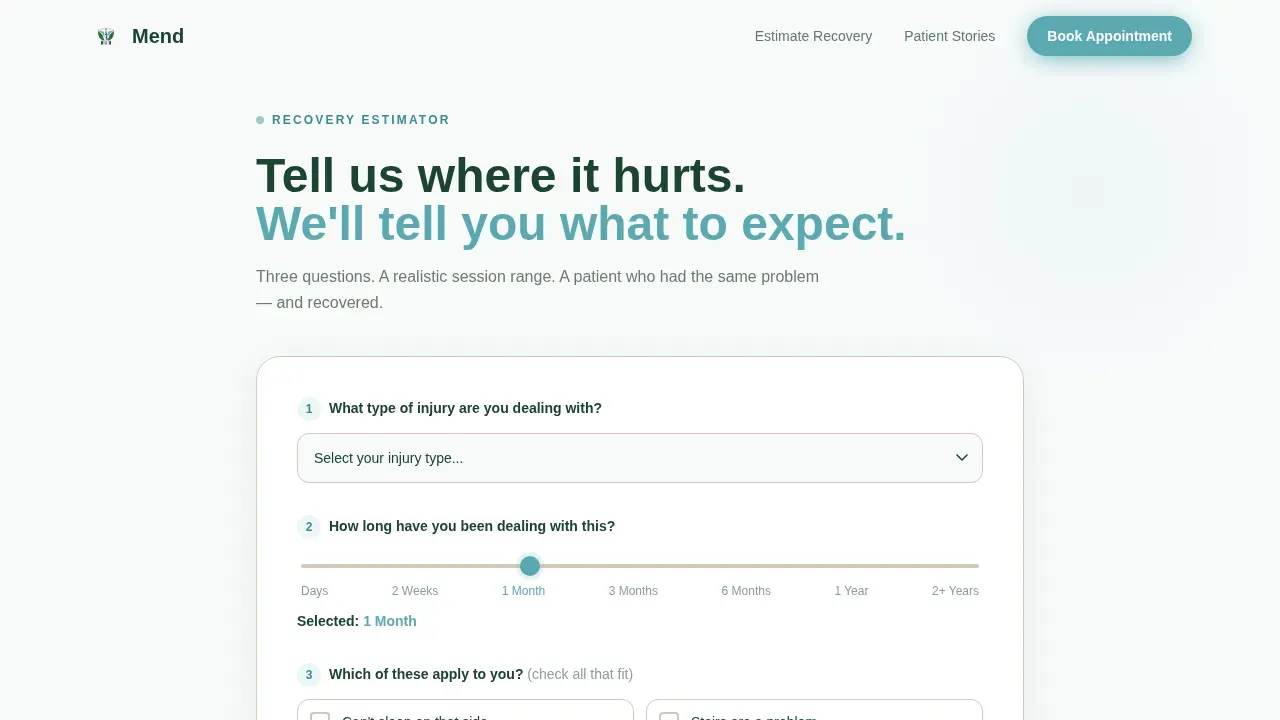 Smart Physical Therapy Landing Page Template