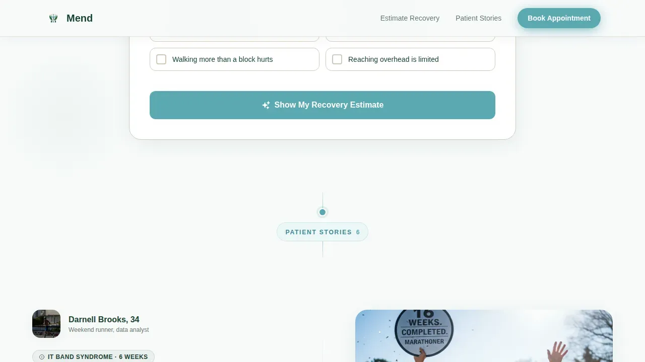 Smart Physical Therapy Landing Page Template