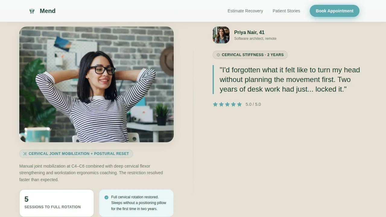 Smart Physical Therapy Landing Page Template