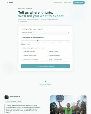 Smart Physical Therapy Landing Page Template