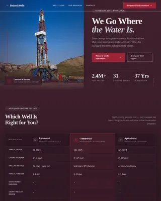 Expert Drilling Services Landing Page Template