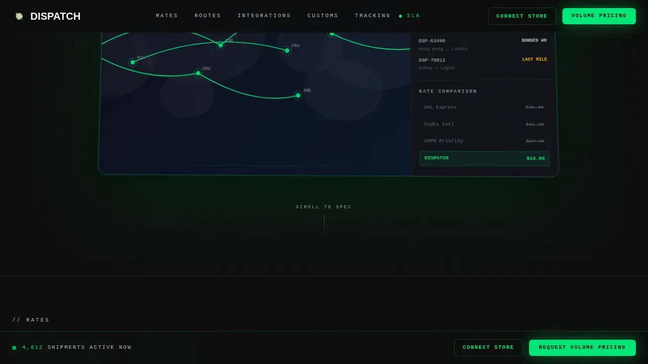 Global Shipping Solutions Landing Page Template