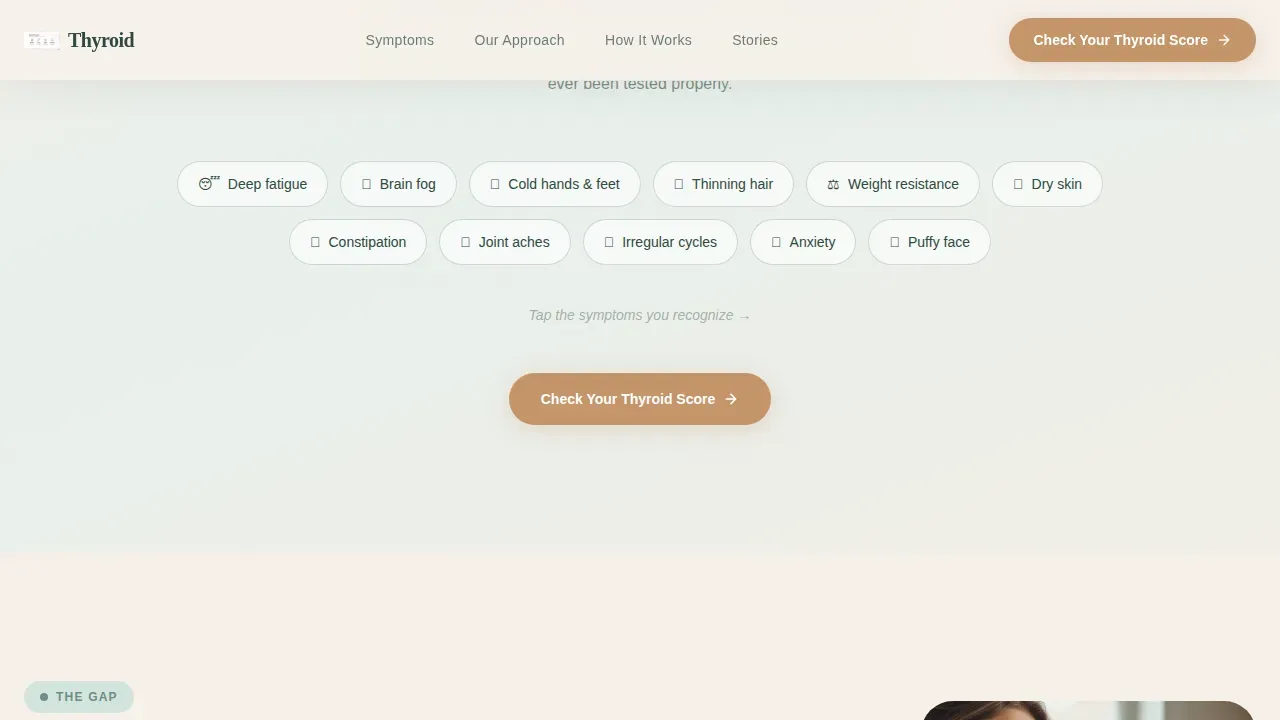 Advanced Thyroid Disorder Care Reviews & Social Proof Website Template