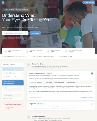 Trusted Eye Care Landing Page Template