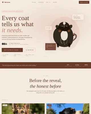 Dog Expert Booking Website Template