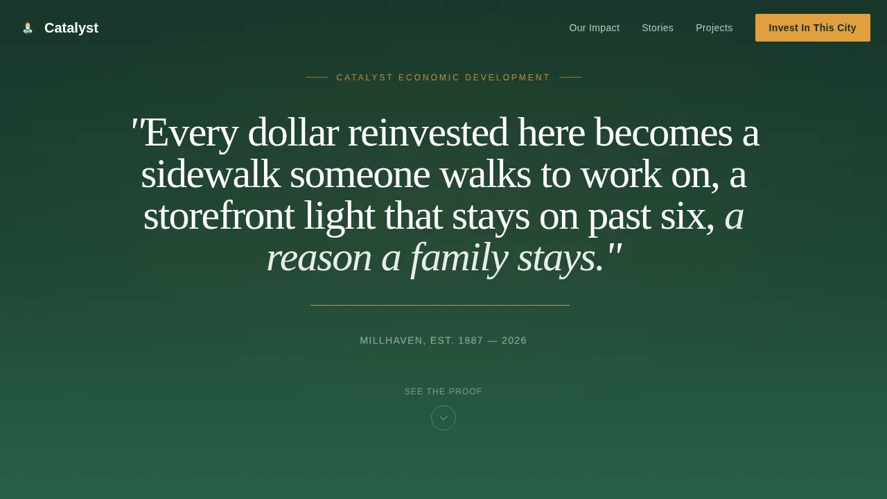 Economic Development Initiative Landing Page Template