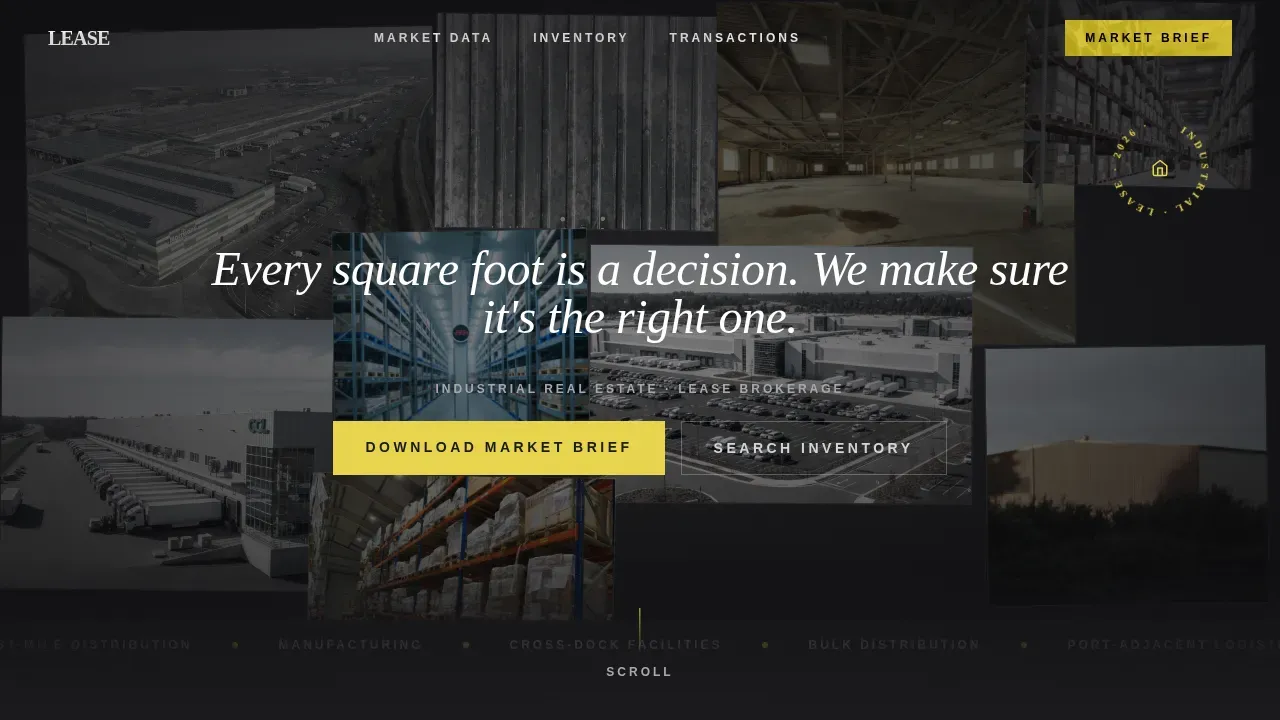 Industrial Architecture Directory Website Template