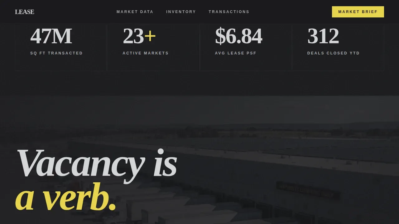 Industrial Architecture Directory Website Template
