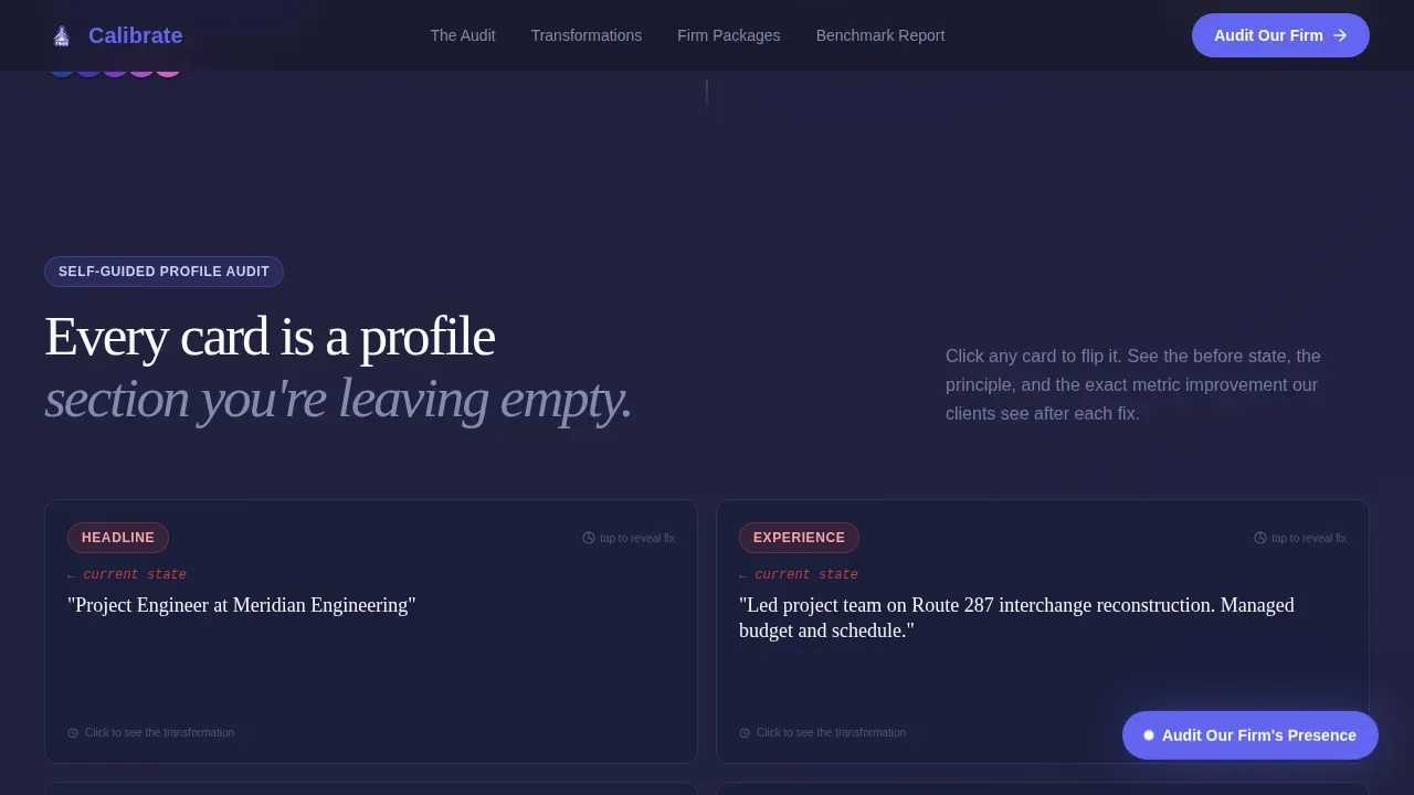 Civil Engineer Profile Pricing Website Template
