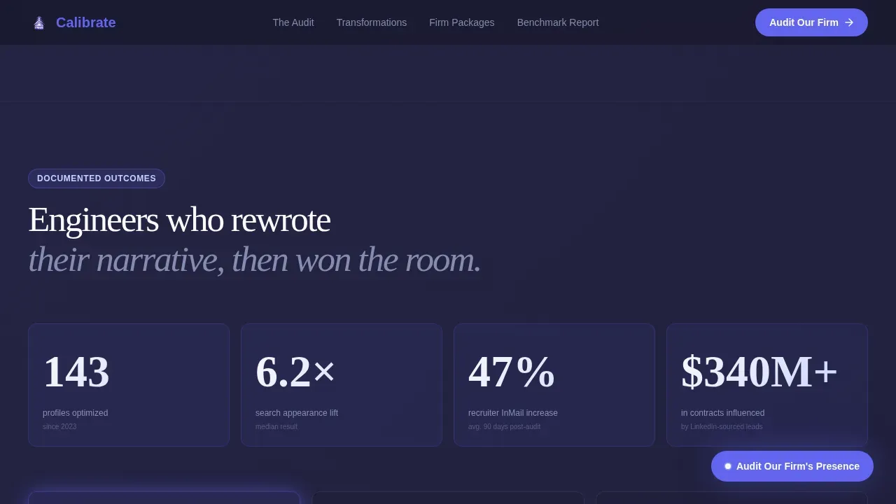 Civil Engineer Profile Pricing Website Template
