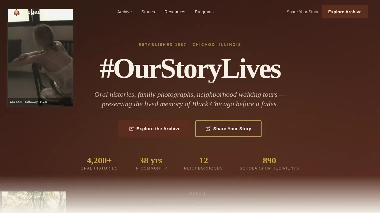 Black Heritage Community Preservation Landing Page