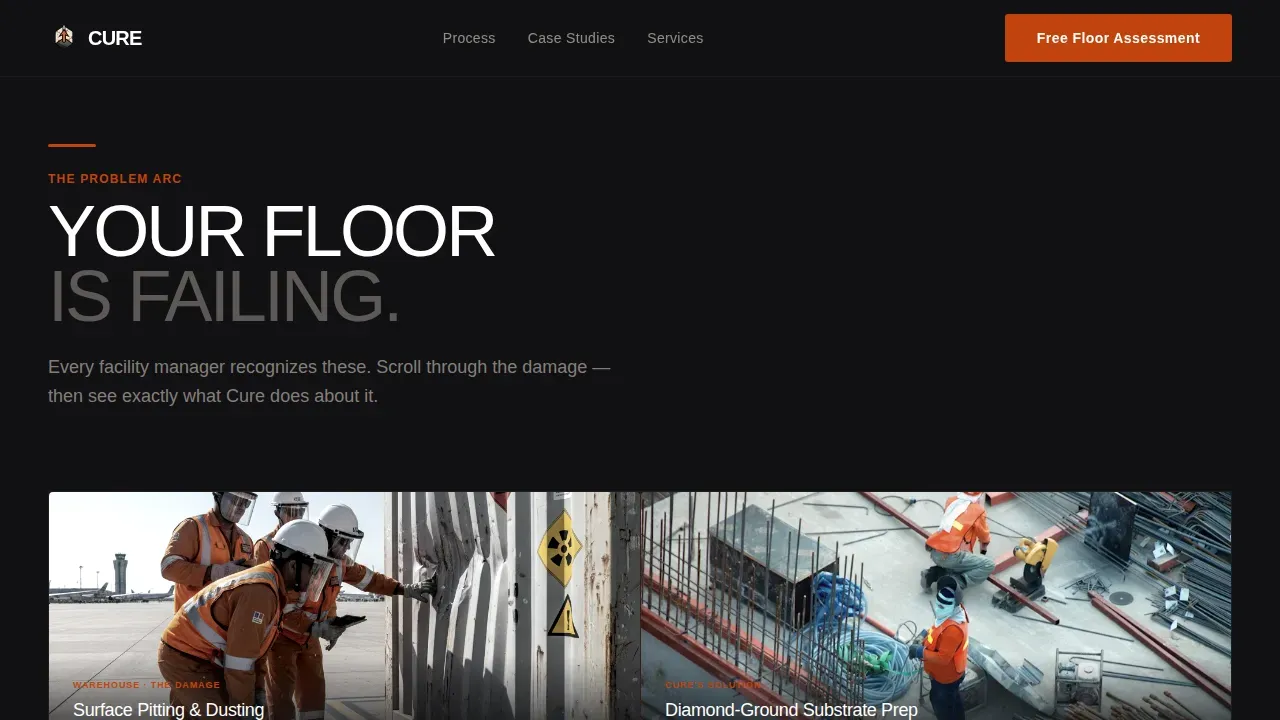 Expert Epoxy Flooring Landing Page Template