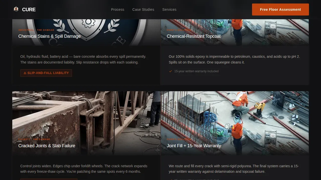 Expert Epoxy Flooring Landing Page Template