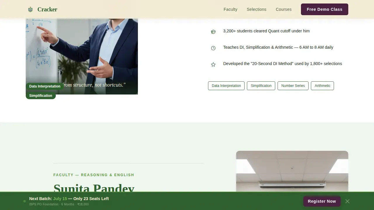 Tested Banking Exam Preparation Landing Page Template
