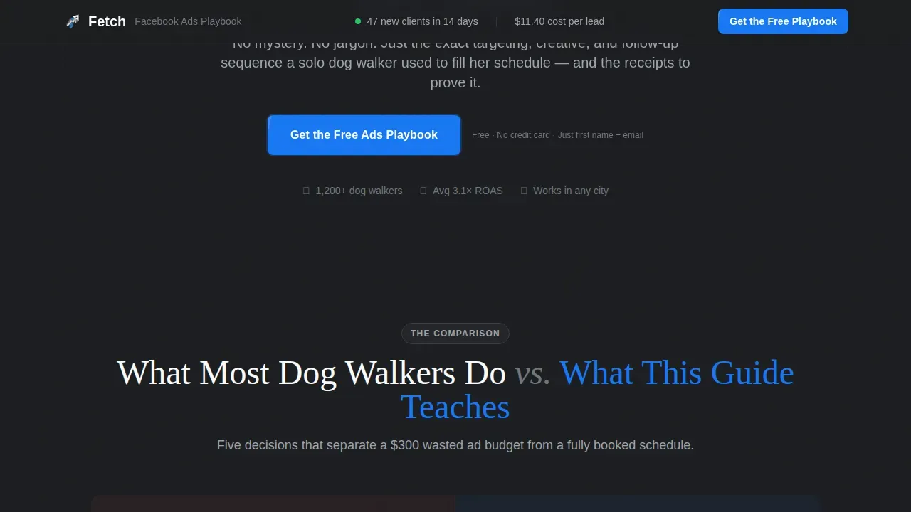 Effective Social Advertising Landing Page Template