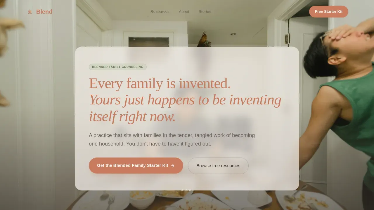 Family Counseling & Support Blog Website Template