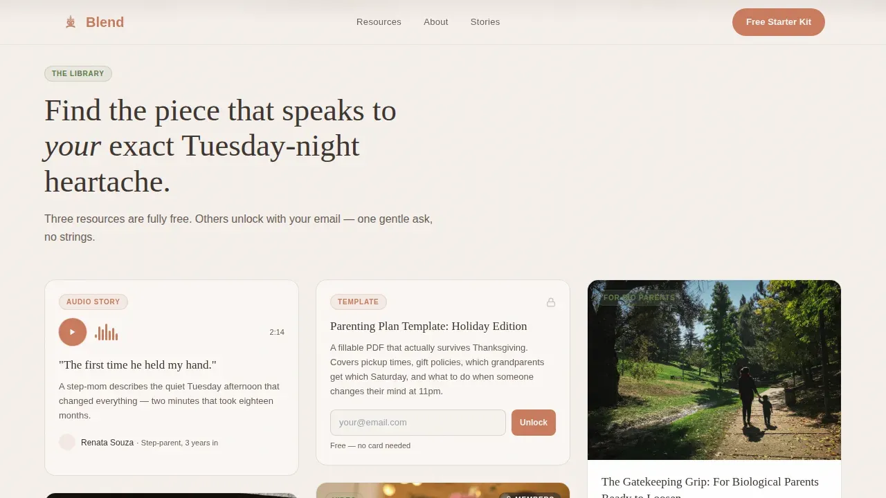 Family Counseling & Support Blog Website Template