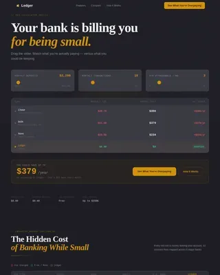 Low Income Finance Pricing Website Template
