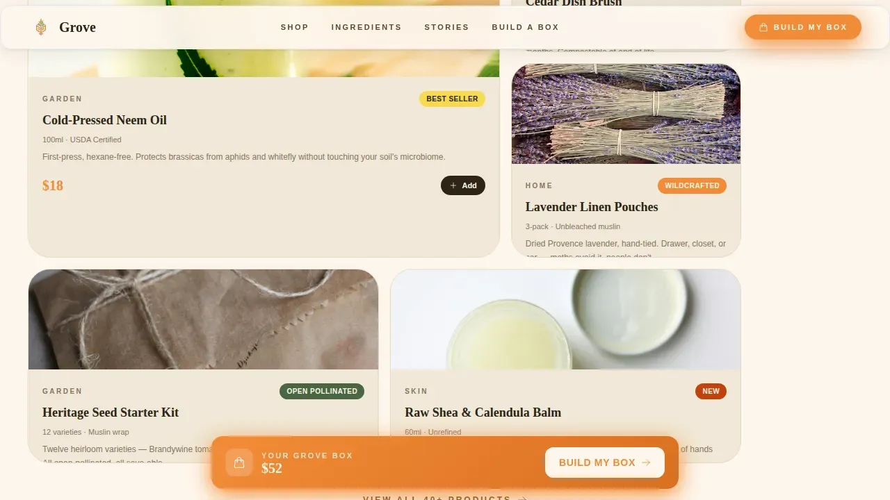 Home & Garden E-Commerce Professional Website Template