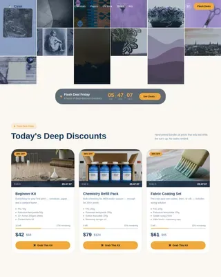 Hobby & Passion Supplies Blog Website Template