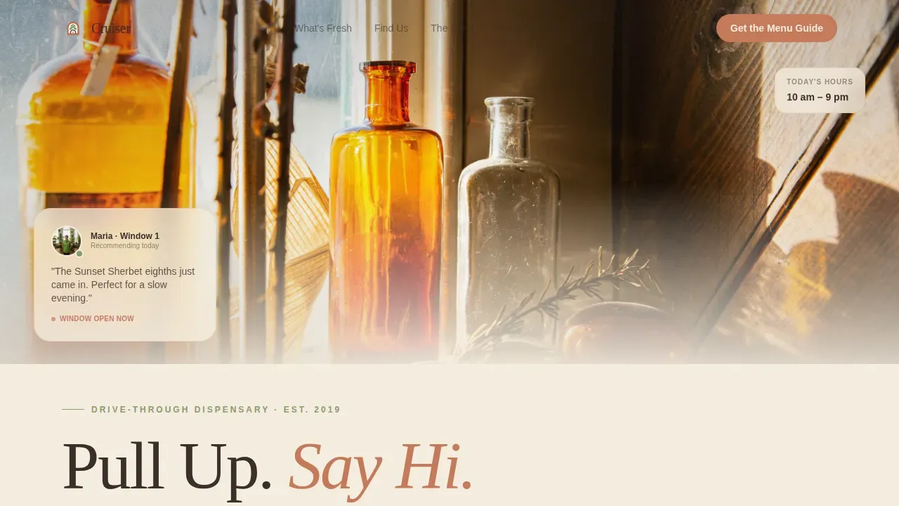 Dispensary & Retail Professional Website Template