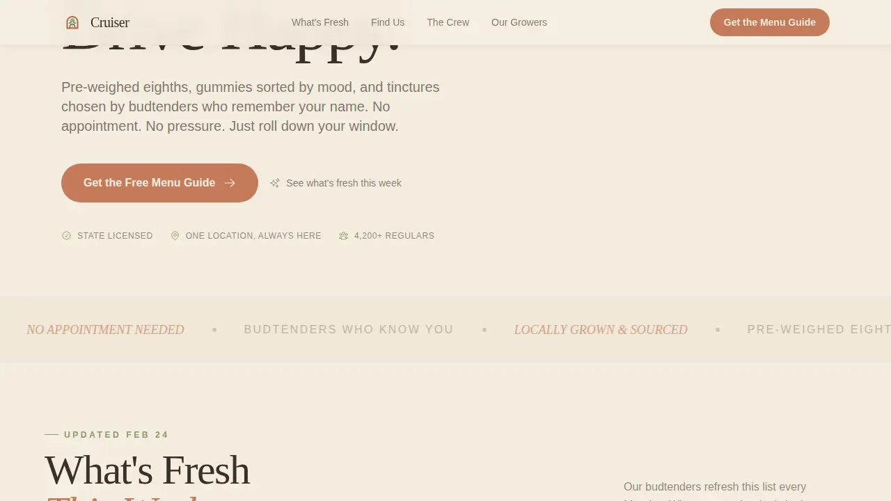 Dispensary & Retail Professional Website Template